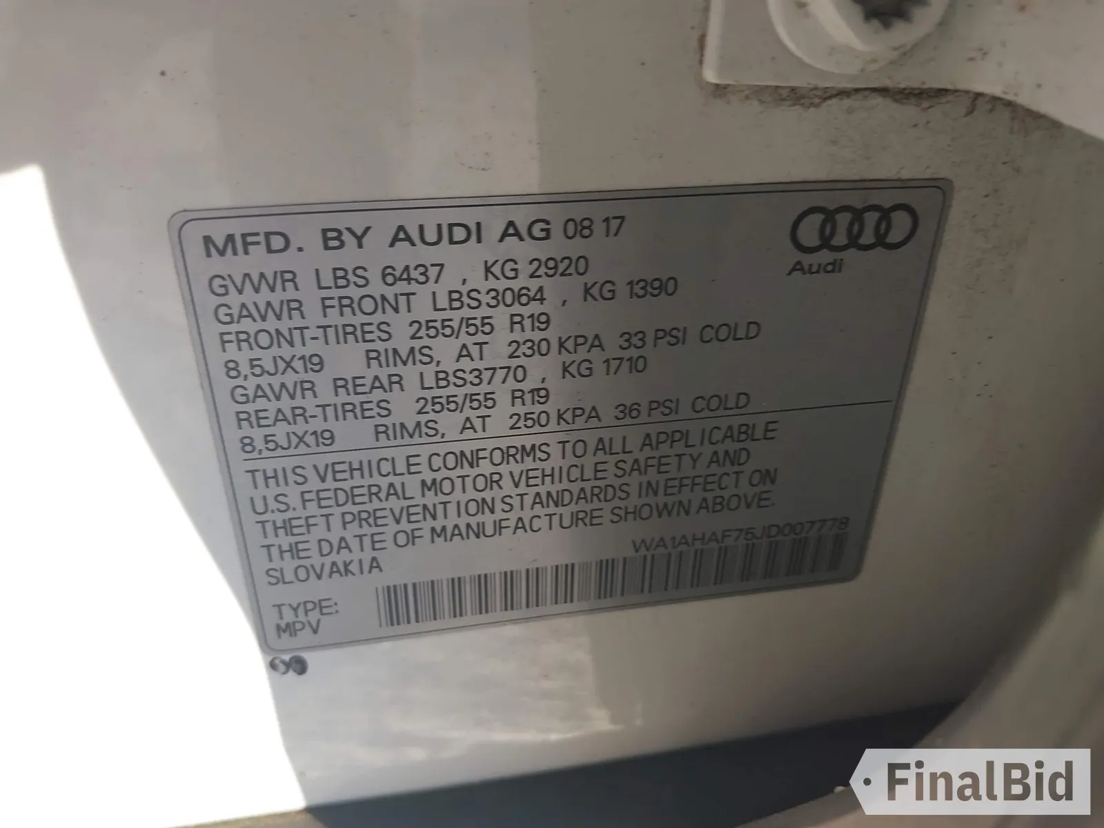 2018 Audi Q7 Premium