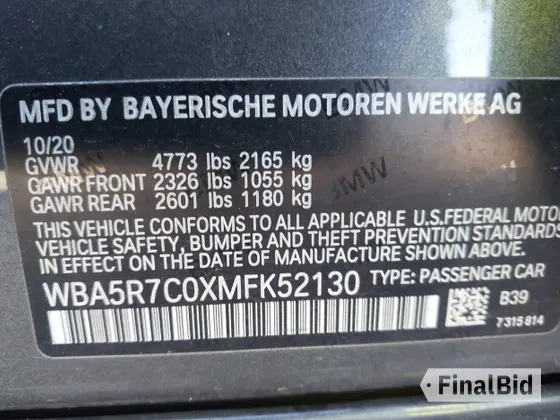 2021 BMW 3 Series 330i xDrive