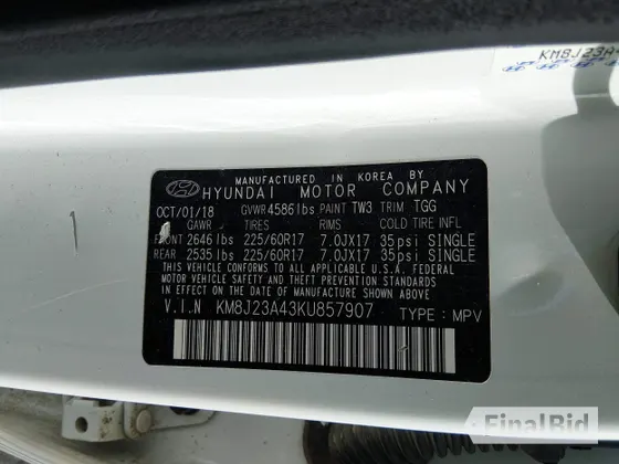 2019 Hyundai Tucson SE