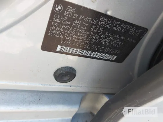 2012 BMW 7 Series 750i xDrive