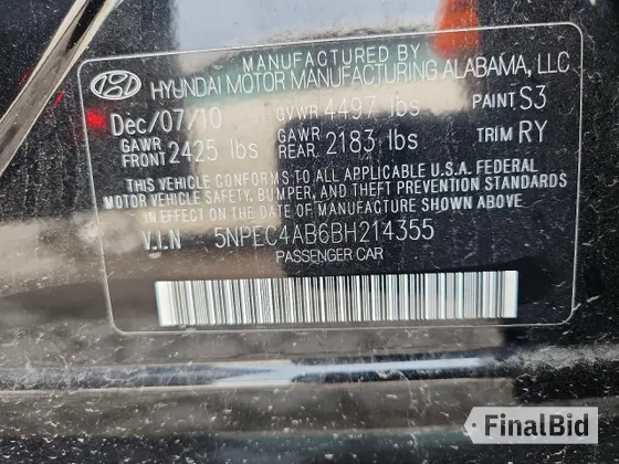 2011 Hyundai Sonata Limited