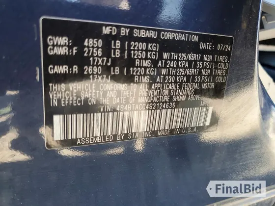 2025 Subaru Outback Premium