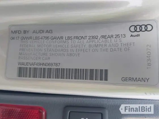 2017 Audi A4 Premium Plus