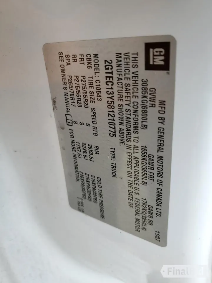 2008 GMC Sierra 1500 SLT