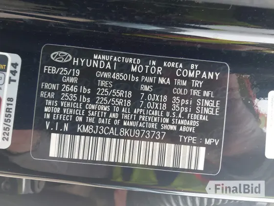 2019 Hyundai Tucson Ultimate