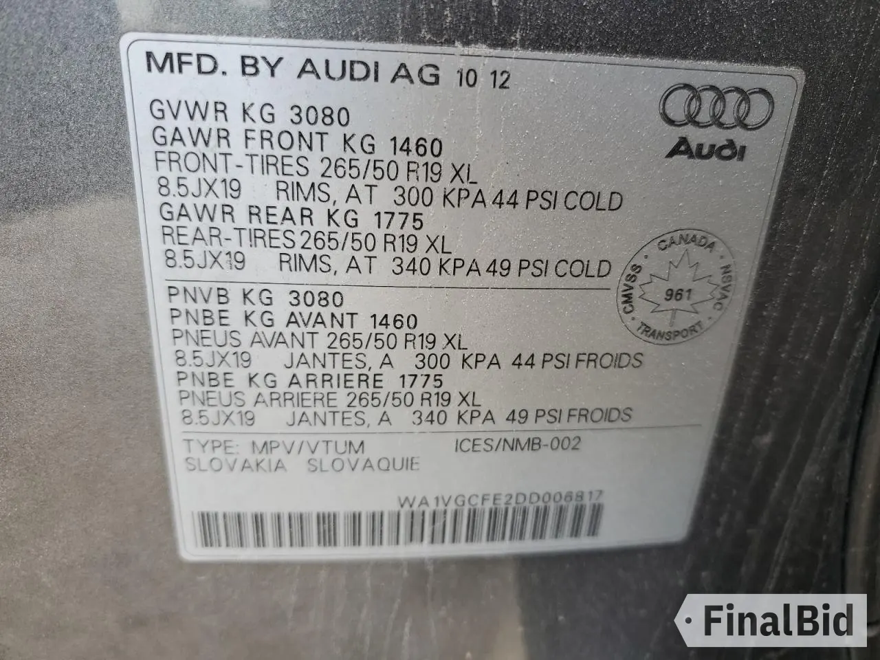 2013 Audi Q7