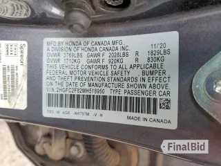2021 Honda Civic Sport