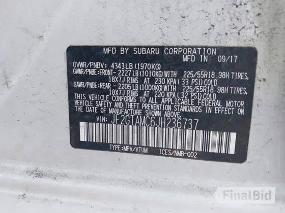 2018 Subaru Crosstrek Limited