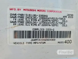 2009 Mitsubishi Outlander XLS