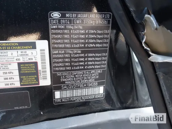 2014 Land Rover Range Rover Supercharged Autobiography