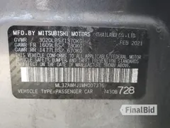 2021 Mitsubishi Mirage SE
