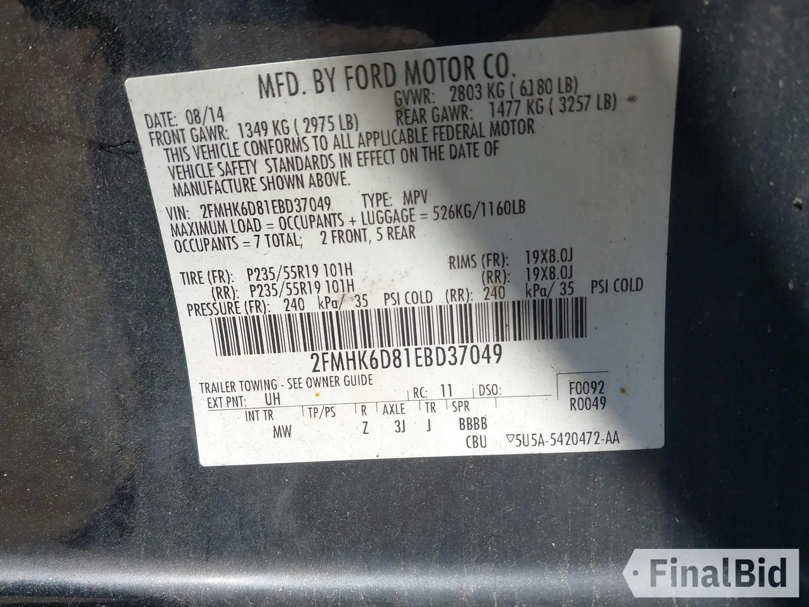 2014 Ford Flex Limited