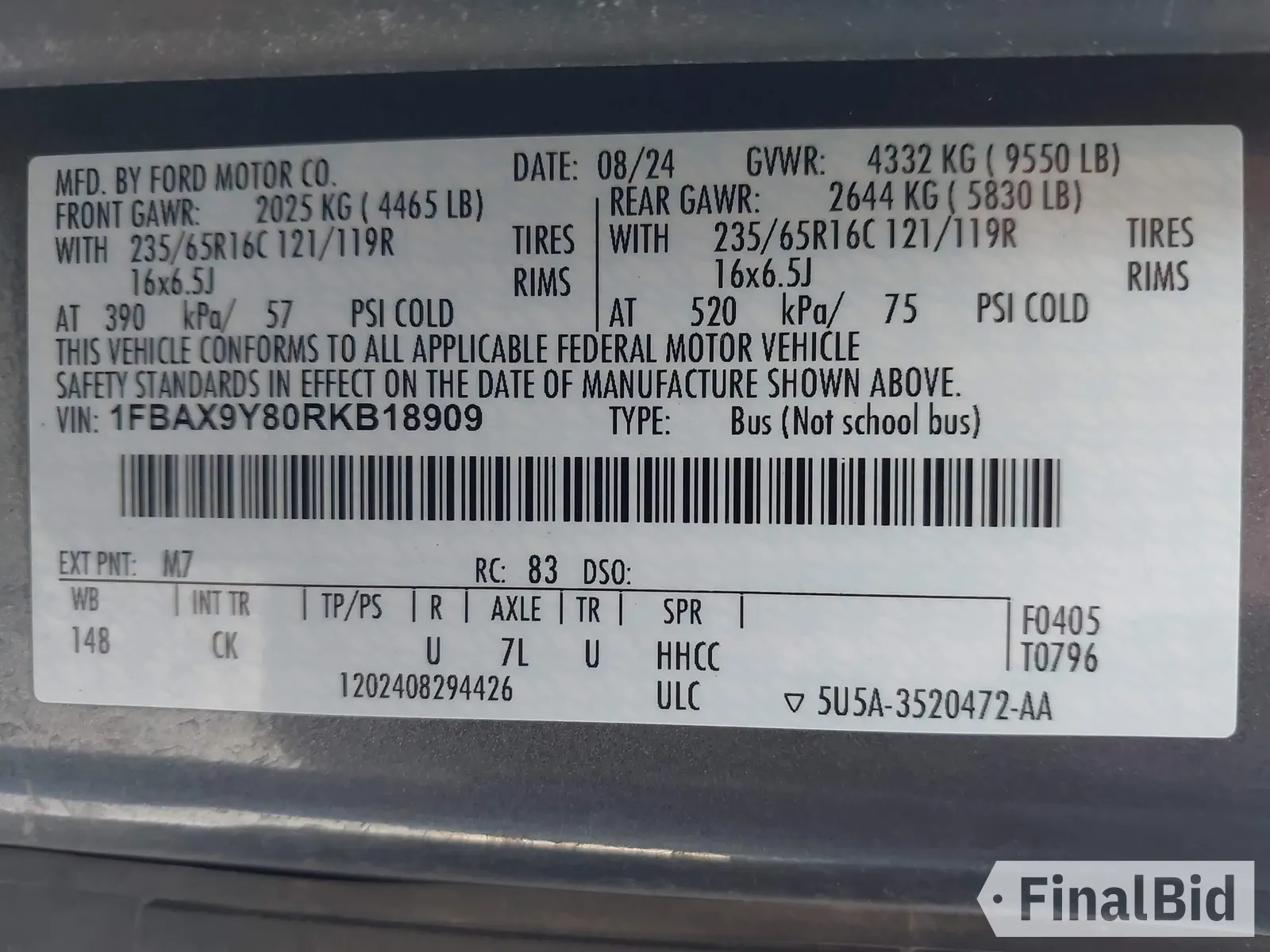 2024 Ford Transit Passenger XLT