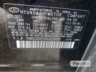 2022 Hyundai Santa Fe Blue
