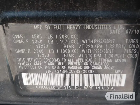 2011 Subaru Outback Premium