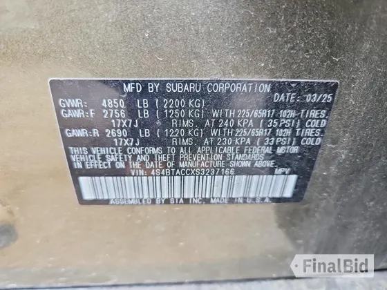2025 Subaru Outback Premium