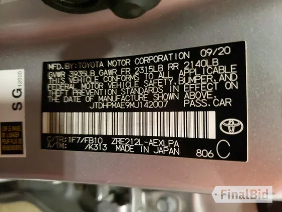 2021 Toyota Corolla LE