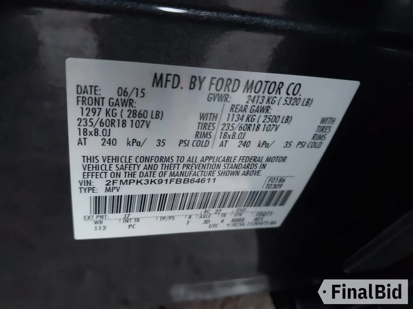 2015 Ford Edge Titanium
