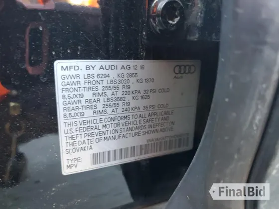 2017 Audi Q7 Premium