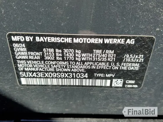 2025 BMW X6 M60i