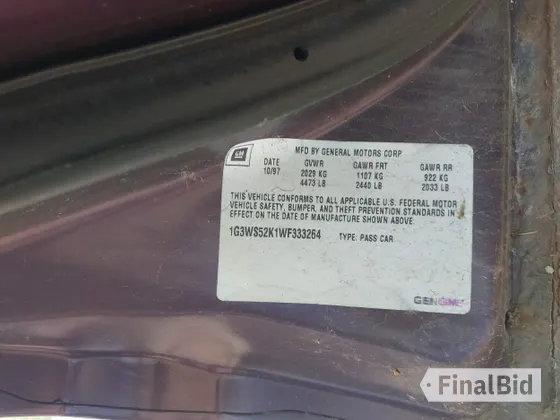 1998 Oldsmobile Intrigue GL