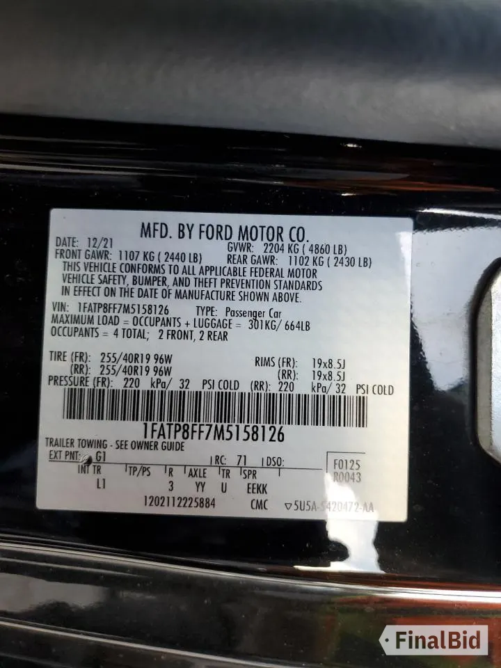 2021 Ford Mustang GT Premium