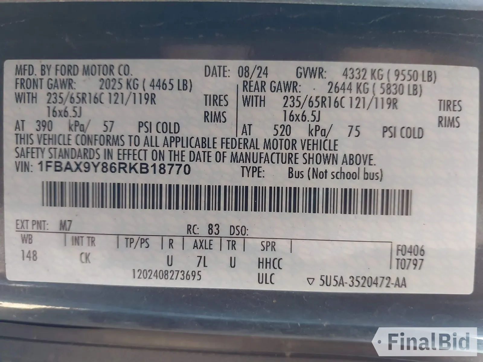 2024 Ford Transit Passenger XLT
