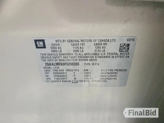 2015 GMC Terrain SLE