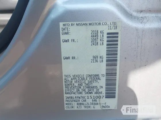 2019 Nissan Altima Platinum
