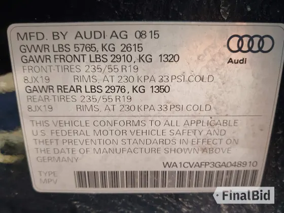 2016 Audi Q5 Premium Plus