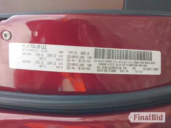 2019 Chrysler Pacifica Limited