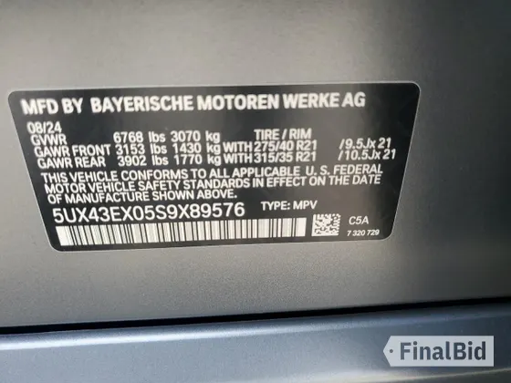 2025 BMW X6 M60i