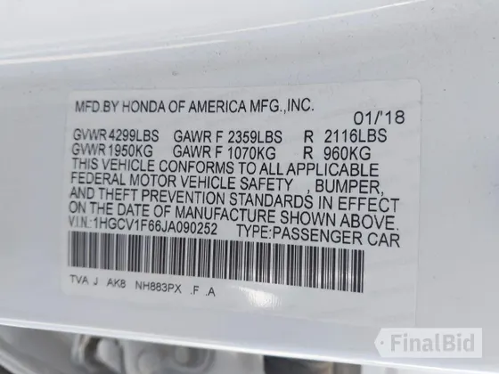 2018 Honda Accord EX-L