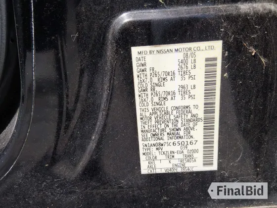 2005 Nissan Xterra S
