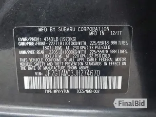 2018 Subaru Crosstrek Limited