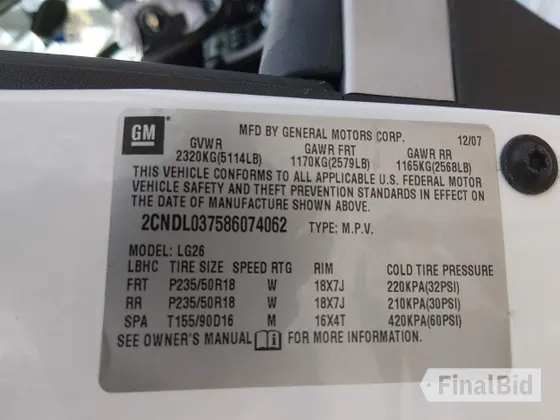 2008 Chevrolet Equinox Sport