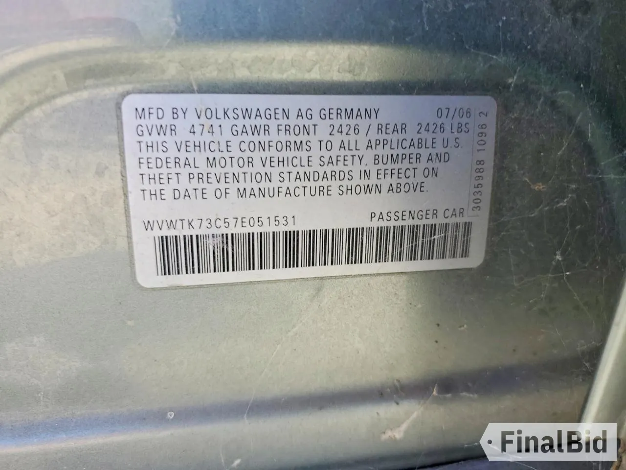 2007 Volkswagen Passat