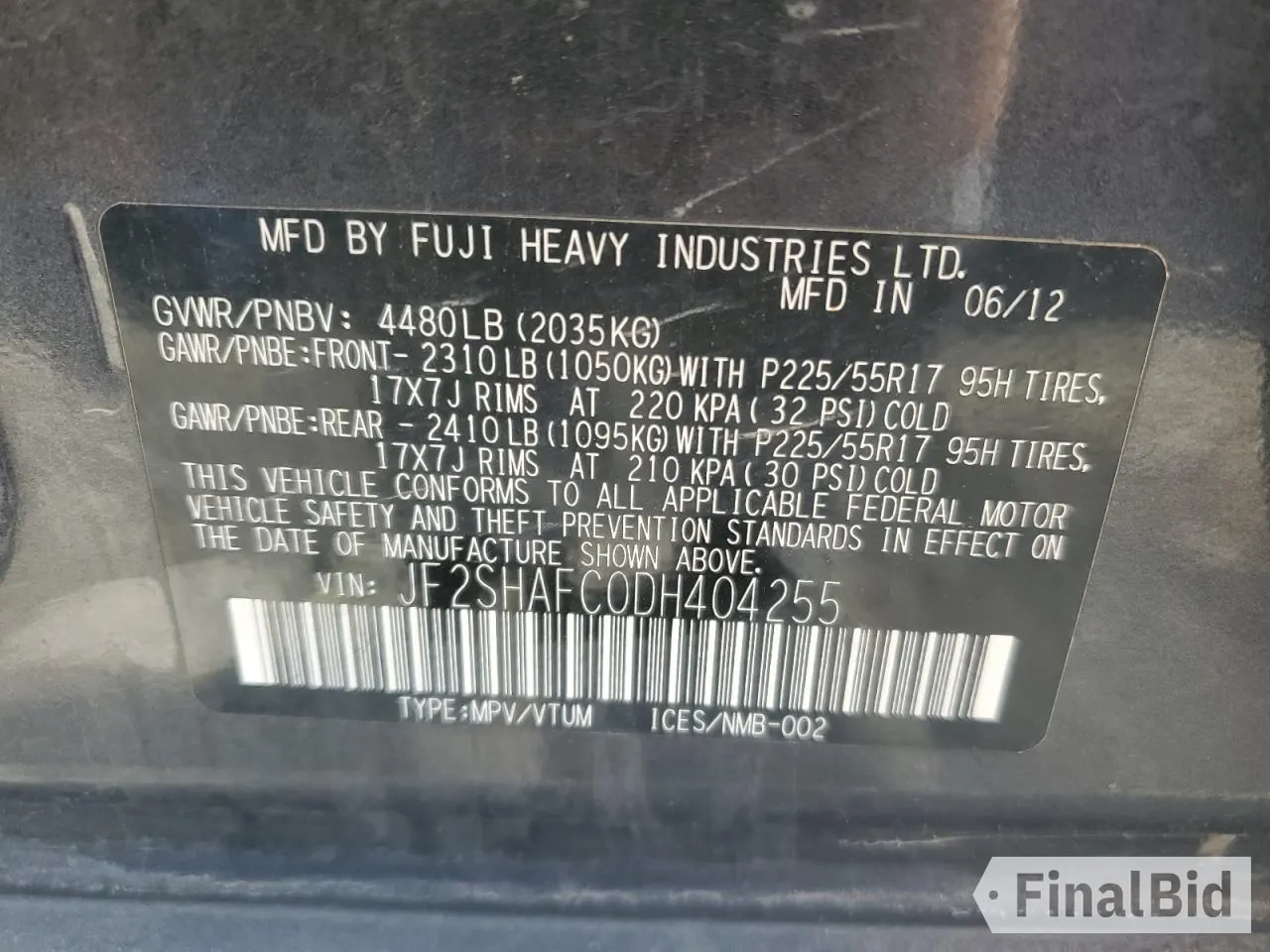 2013 Subaru Forester X Limited