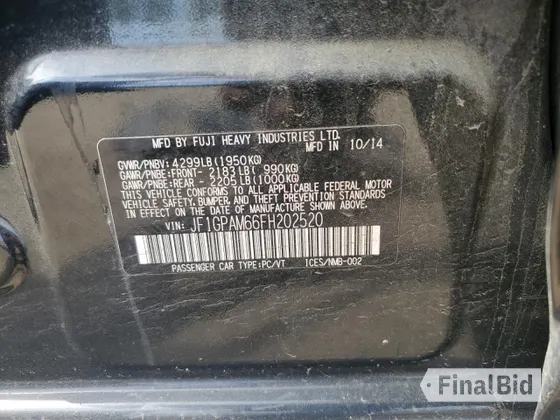 2015 Subaru Impreza Limited