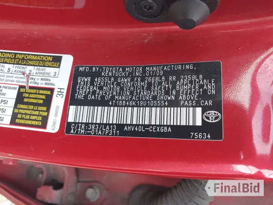 2009 Toyota Camry