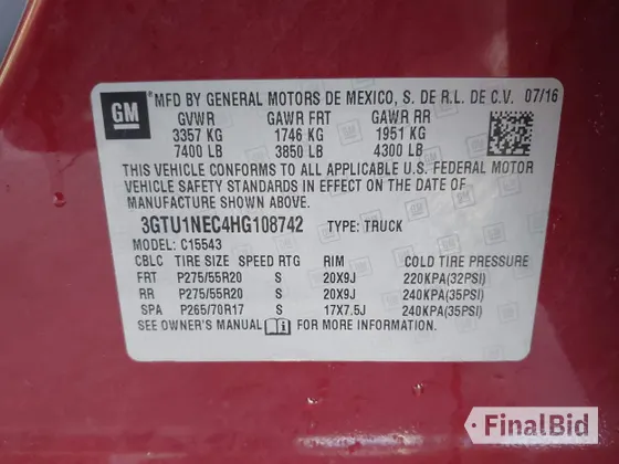 2017 GMC Sierra 1500