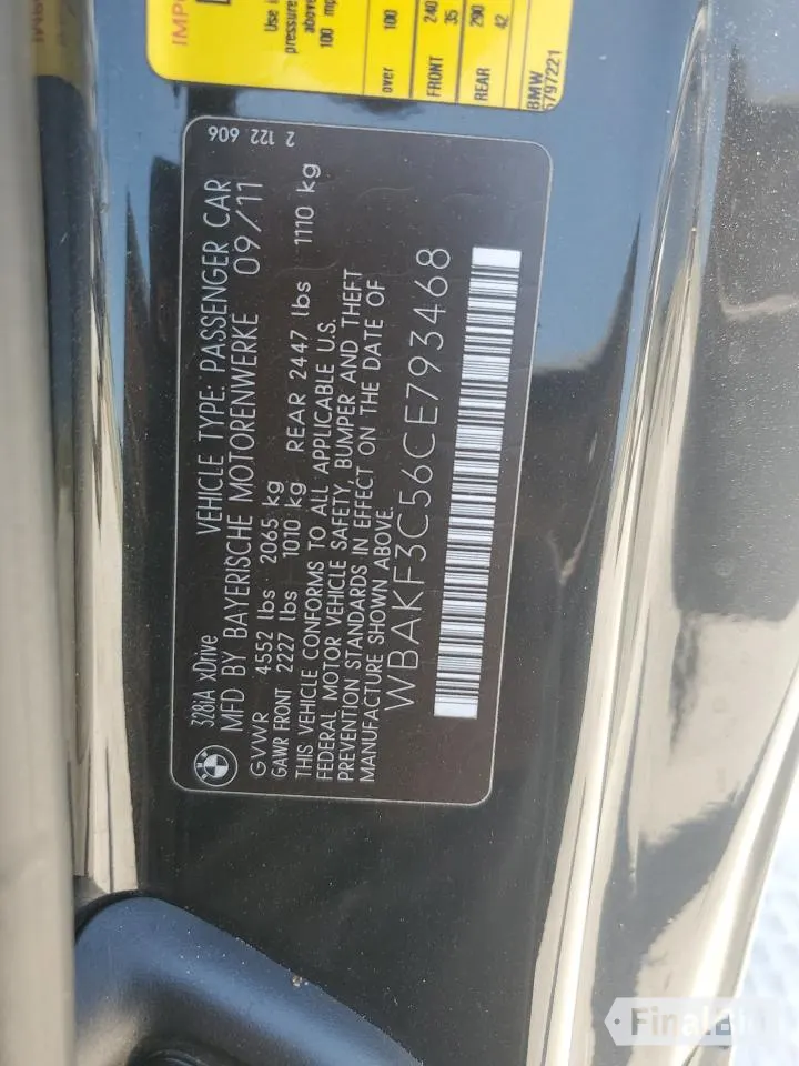 2012 BMW 3 Series 328i xDrive