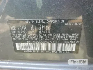 2019 Subaru Impreza Special Sports