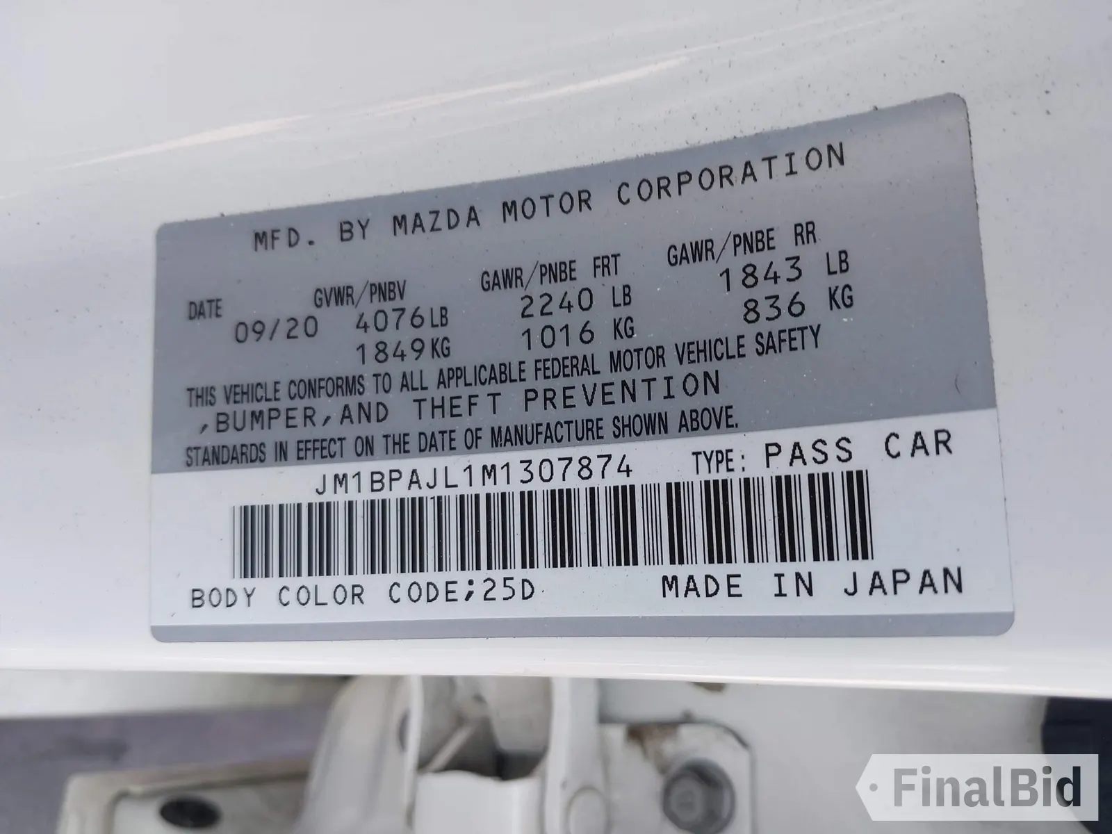 2021 Mazda 3 S