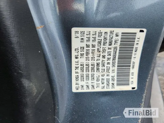 2006 Honda CR-V EX SE