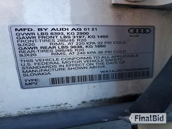 2021 Audi Q7 Premium