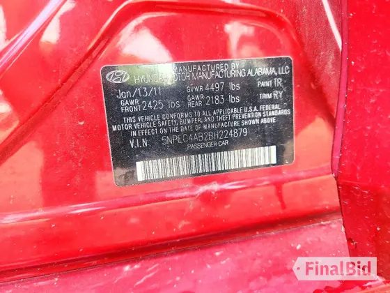 2011 Hyundai Sonata SE