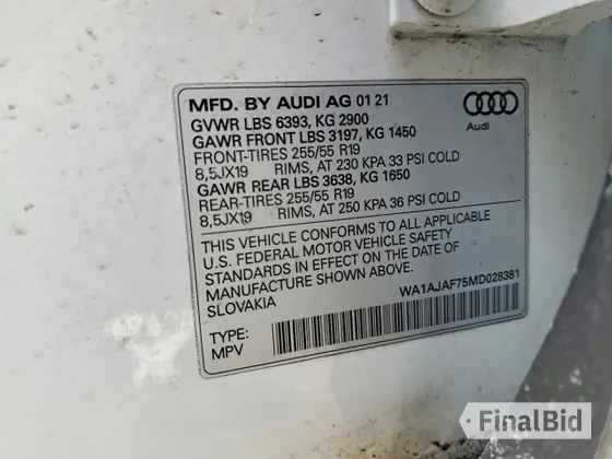 2021 Audi Q7 Premium