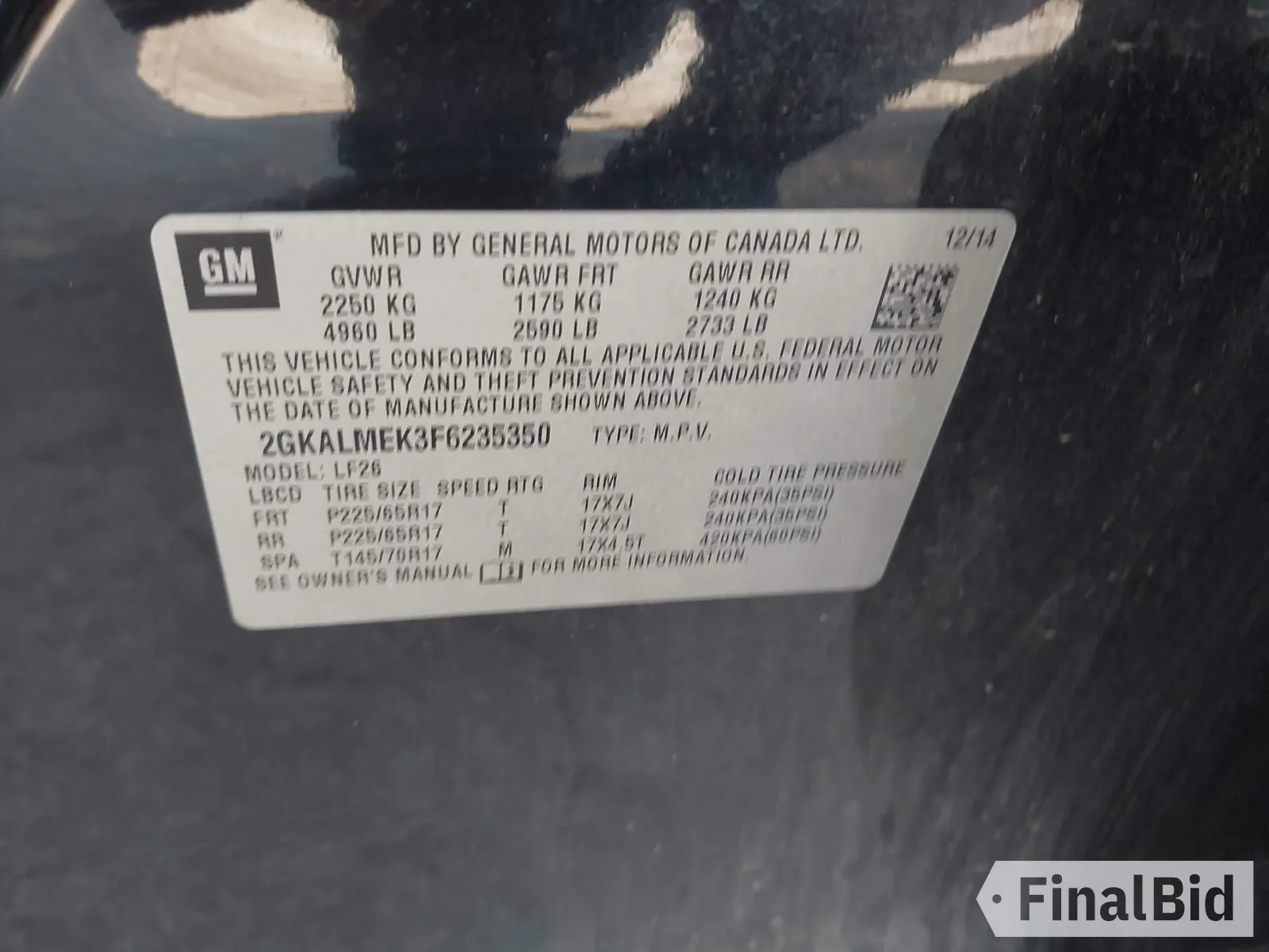 2015 GMC Terrain SLE
