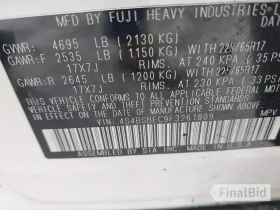 2015 Subaru Outback Premium